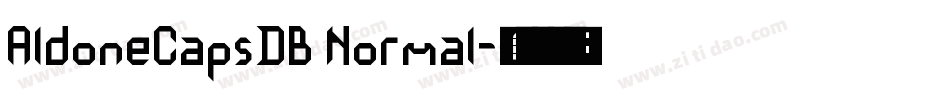 AldoneCapsDB Normal字体转换